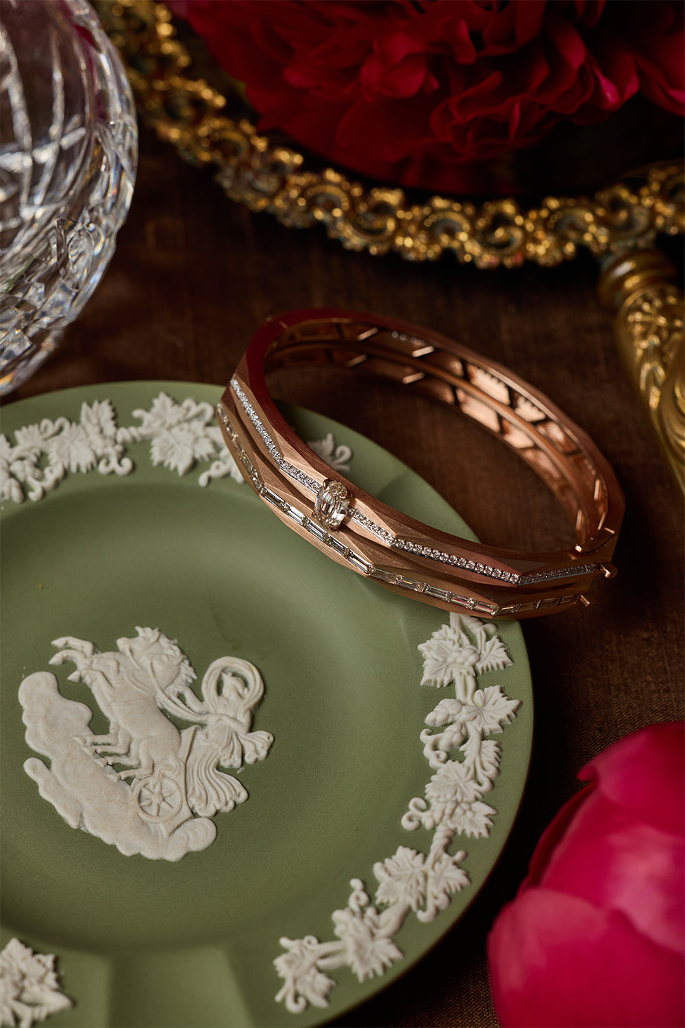 Brown Diamond Enigma Bangle Bracelet