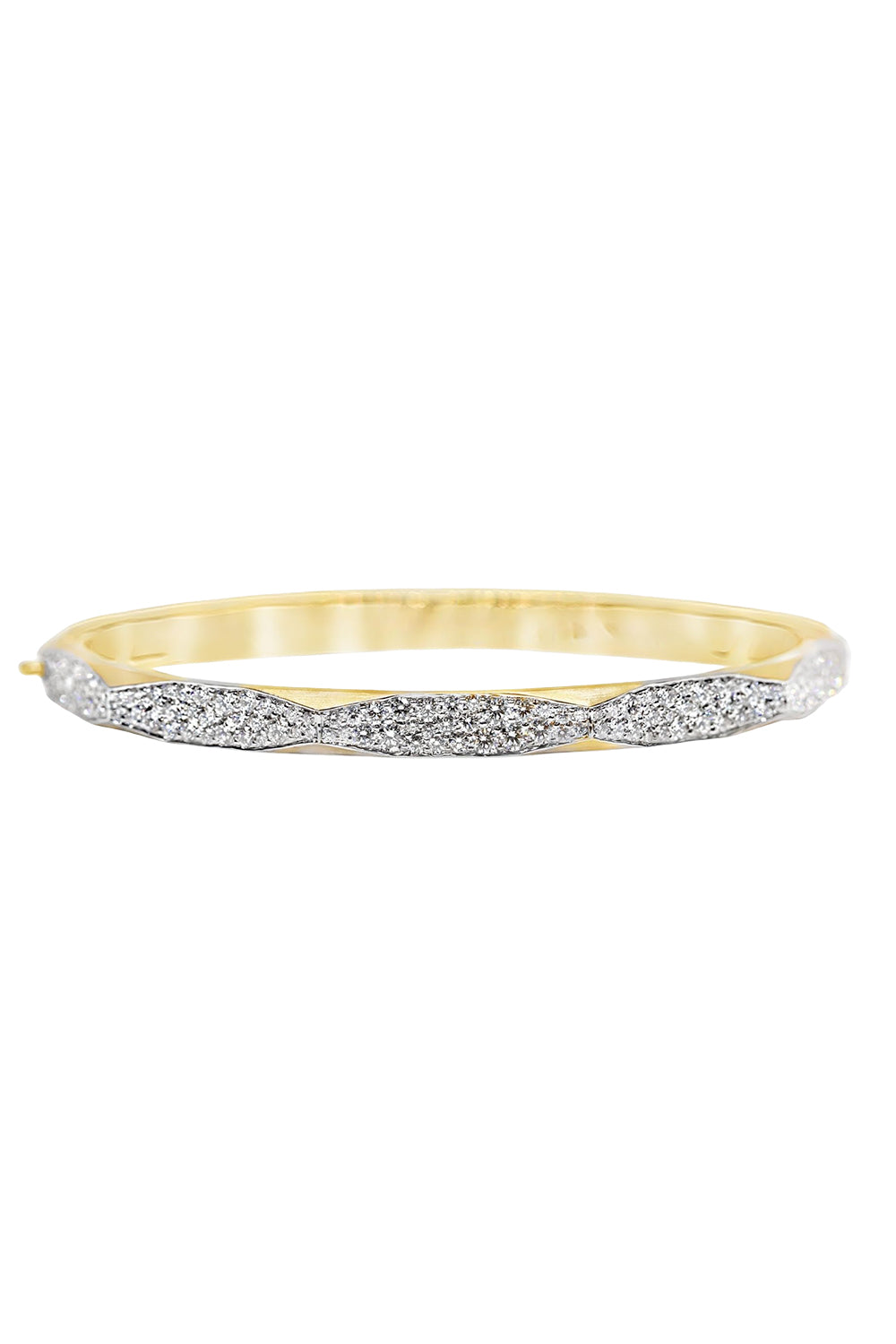 Diamond Micro Pave Enigma Bangle Bracelet