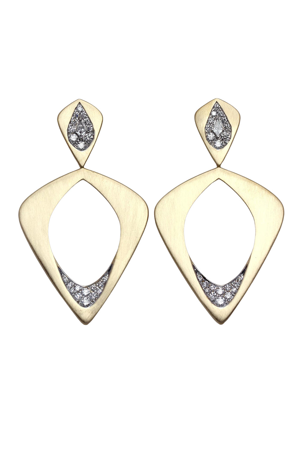 Diamond Wicker Single Layer Earrings