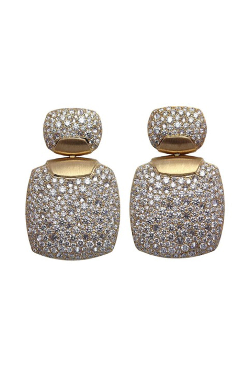 Diamond Square Earrings