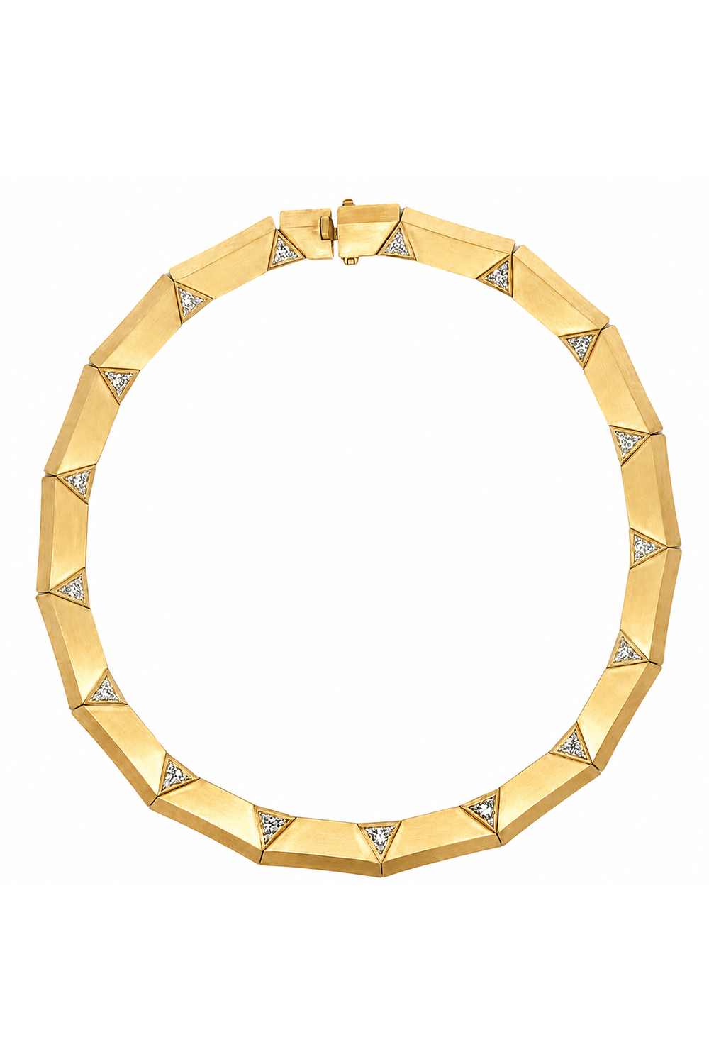 Diamond Triangle Enigma Necklace