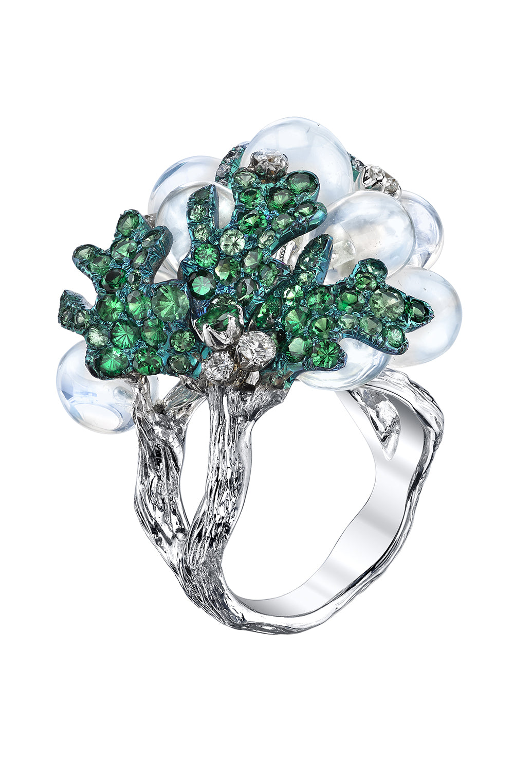 Water Opal Grape Ring