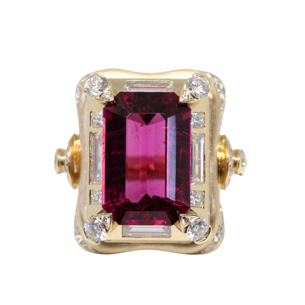 Rubellite Temple Of Echoes Ring-YELLOW GOLD-6.25-JEWELRYFINE JEWELRING-ARUNASHI