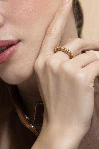Rolling Sphere Ring-YELLOW GOLD-6-JEWELRYFINE JEWELRING-MARLA AARON
