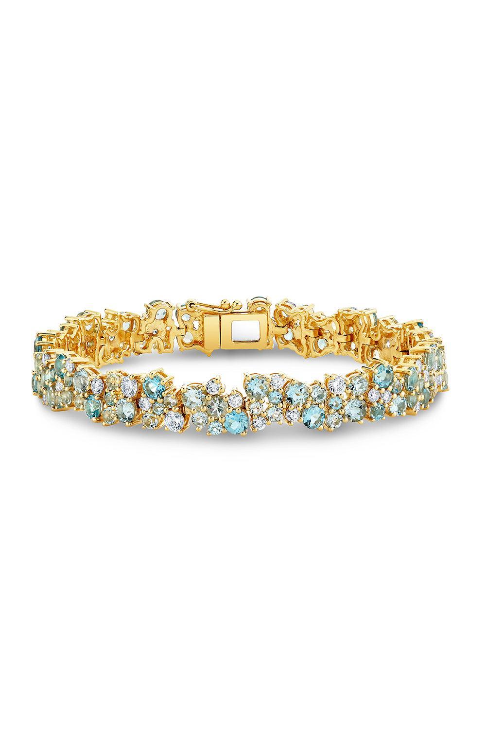 Wide Cocktail Tennis Bracelet-YELLOW GOLD-6.75-JEWELRYFINE JEWELBRACELET O-SYDNEY EVAN