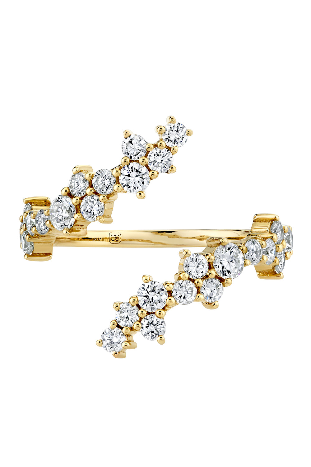 Diamond Cocktail Wrap Ring