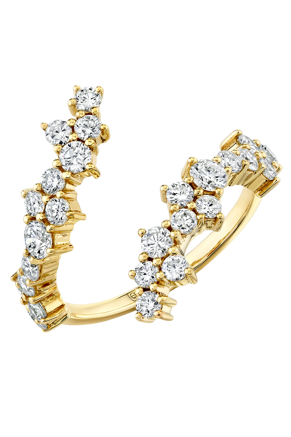 Diamond Cocktail Wrap Ring