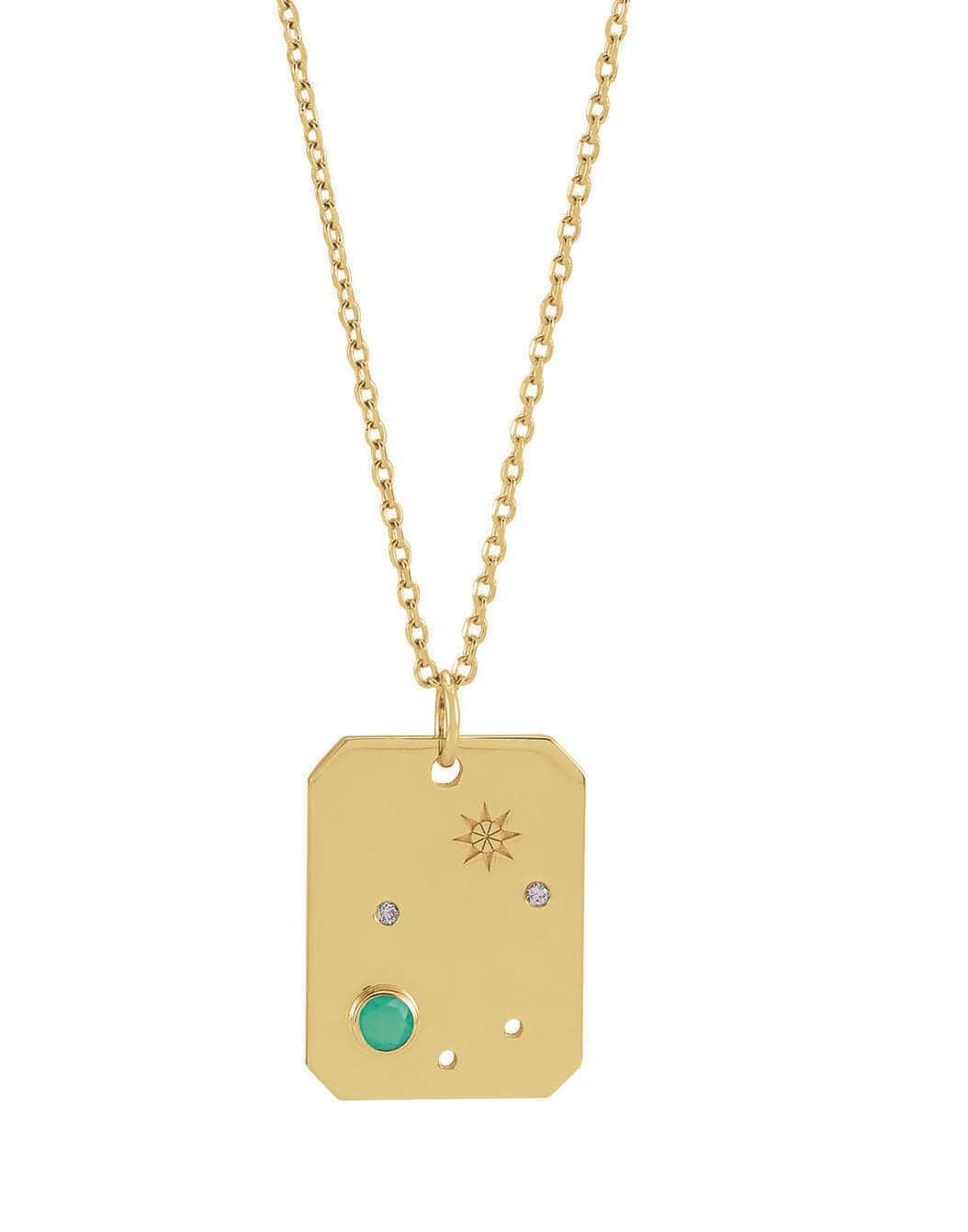 302 FINE JEWELRY-Libra Zodiac Necklace-YELLOW GOLD