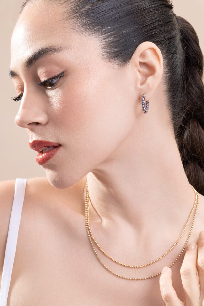 Ball Chain Necklace-YELLOW GOLD-16-JEWELRYFINE JEWELNECKLACE O-ROBINSON PELHAM
