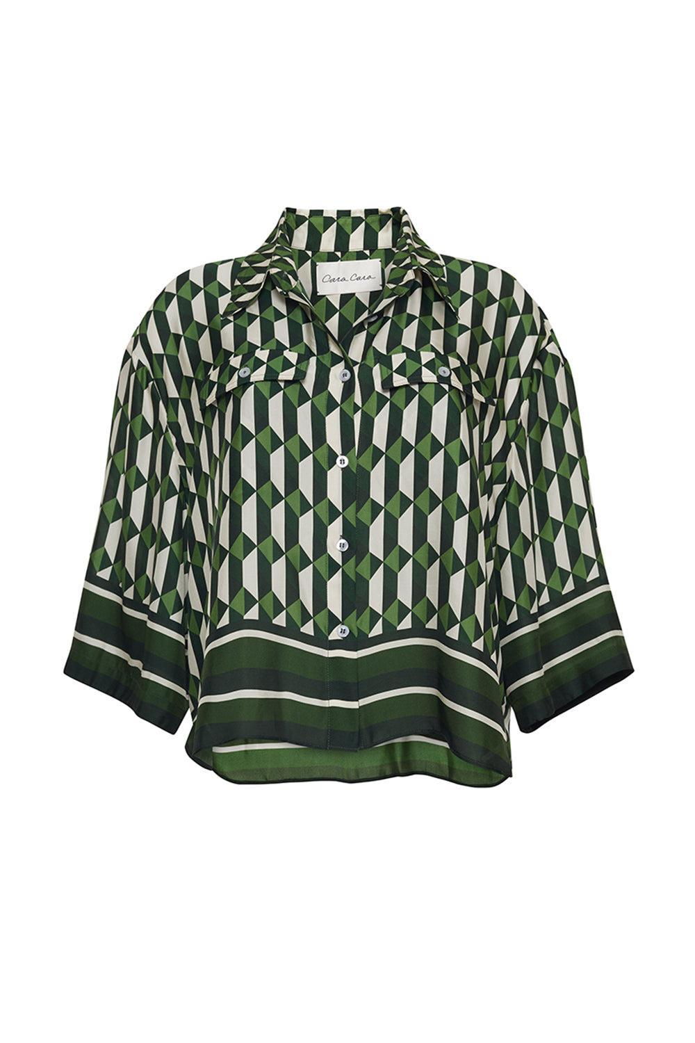 Calvia Top-LE TILE GREEN-XS-CLOTHINGTOPBLOUSE-CARA CARA