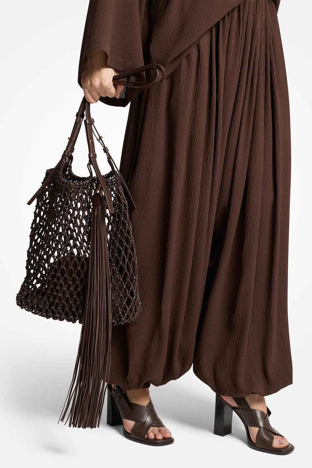 Loli Macrame Bag-BROWN-HANDBAGTOTES-MICHAEL KORS COLLECTION