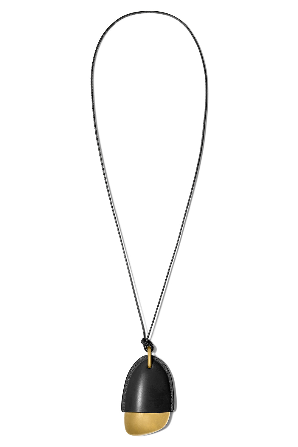 Stone Pendant Necklace - Black-BLACK-JEWELRYBOUTIQUENECKLACE O-MICHAEL KORS COLLECTION
