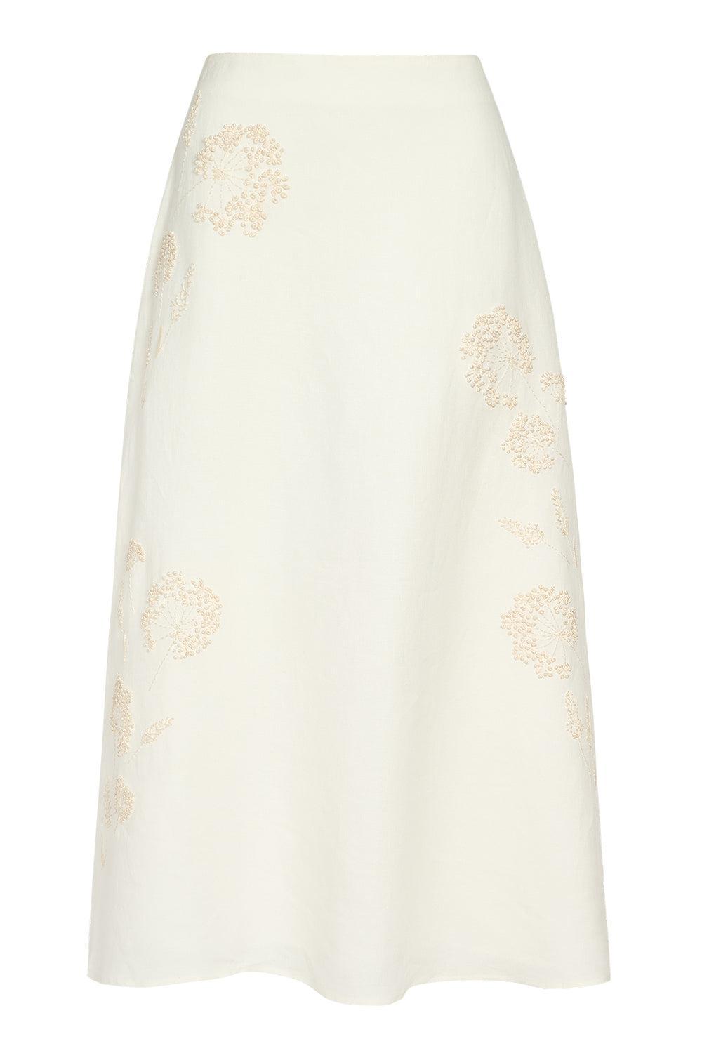 The A-Line Skirt-CREAM-2-CLOTHINGSKIRTMAXI-TWP