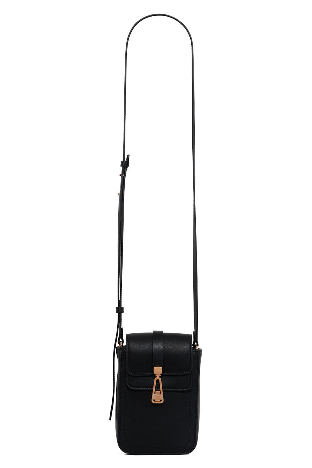 Phone Pouch - Black-BLACK-HANDBAGSHOULDER-GABRIELA HEARST