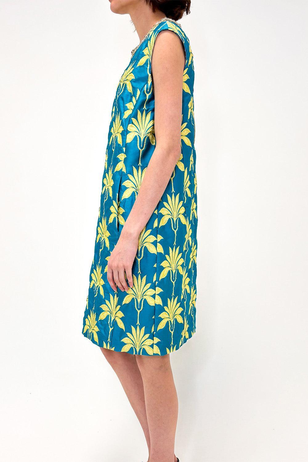Shortsleeve Dress-GREEN-36-CLOTHINGDRESSCASUAL-ODEEH