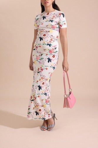 Short Sleeve Floral Top-YLWRDBLU-34-CLOTHINGTOPT-SHIRT-RABANNE