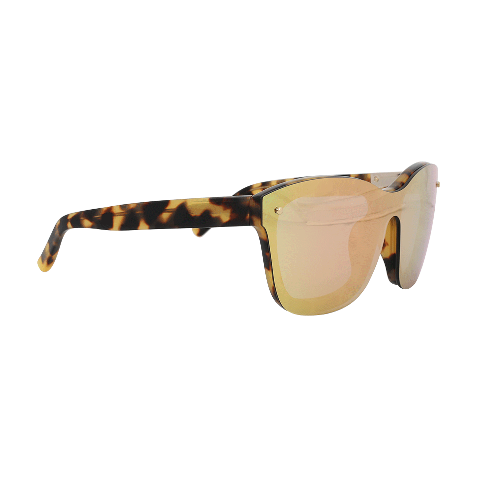 3.1 PHILLIP LIM-Chunky Angle D-Frame Sunglasses-GLD/PCH