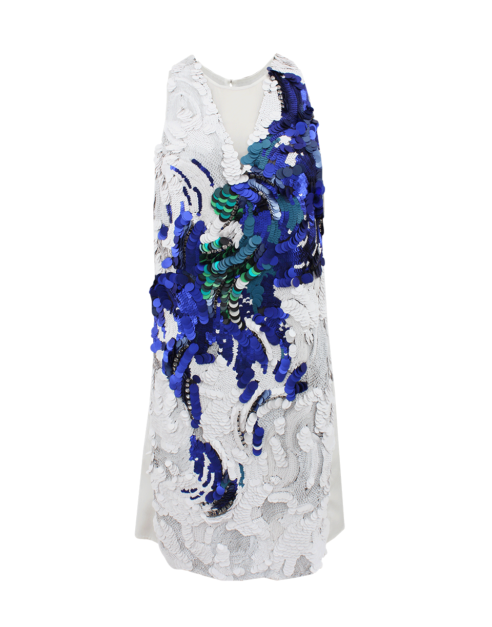3.1 PHILLIP LIM-V-Neck Sequin Tank Dress-