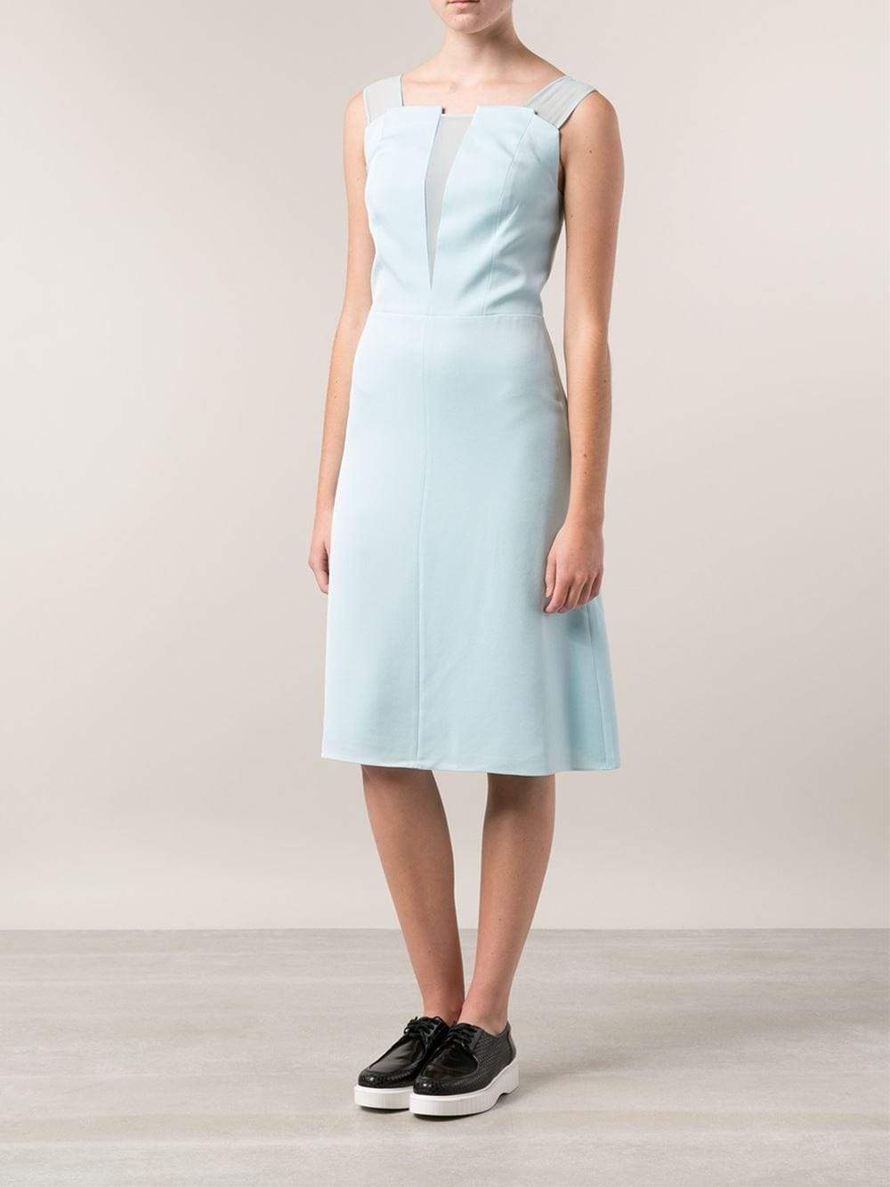 3.1 PHILLIP LIM-A-Line Dress With Chiffon Detail-