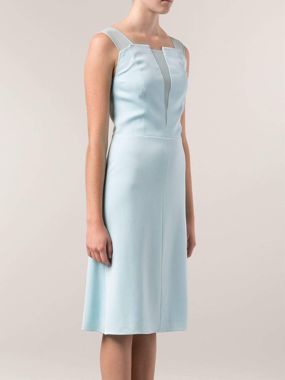 3.1 PHILLIP LIM-A-Line Dress With Chiffon Detail-