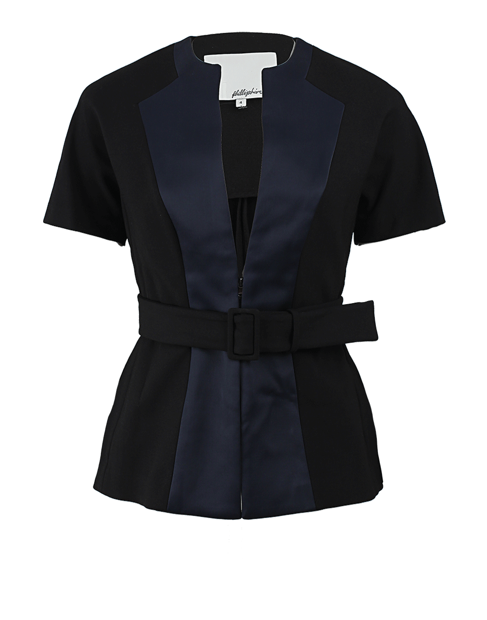 3.1 PHILLIP LIM-Short Sleeve Belted Jacket-
