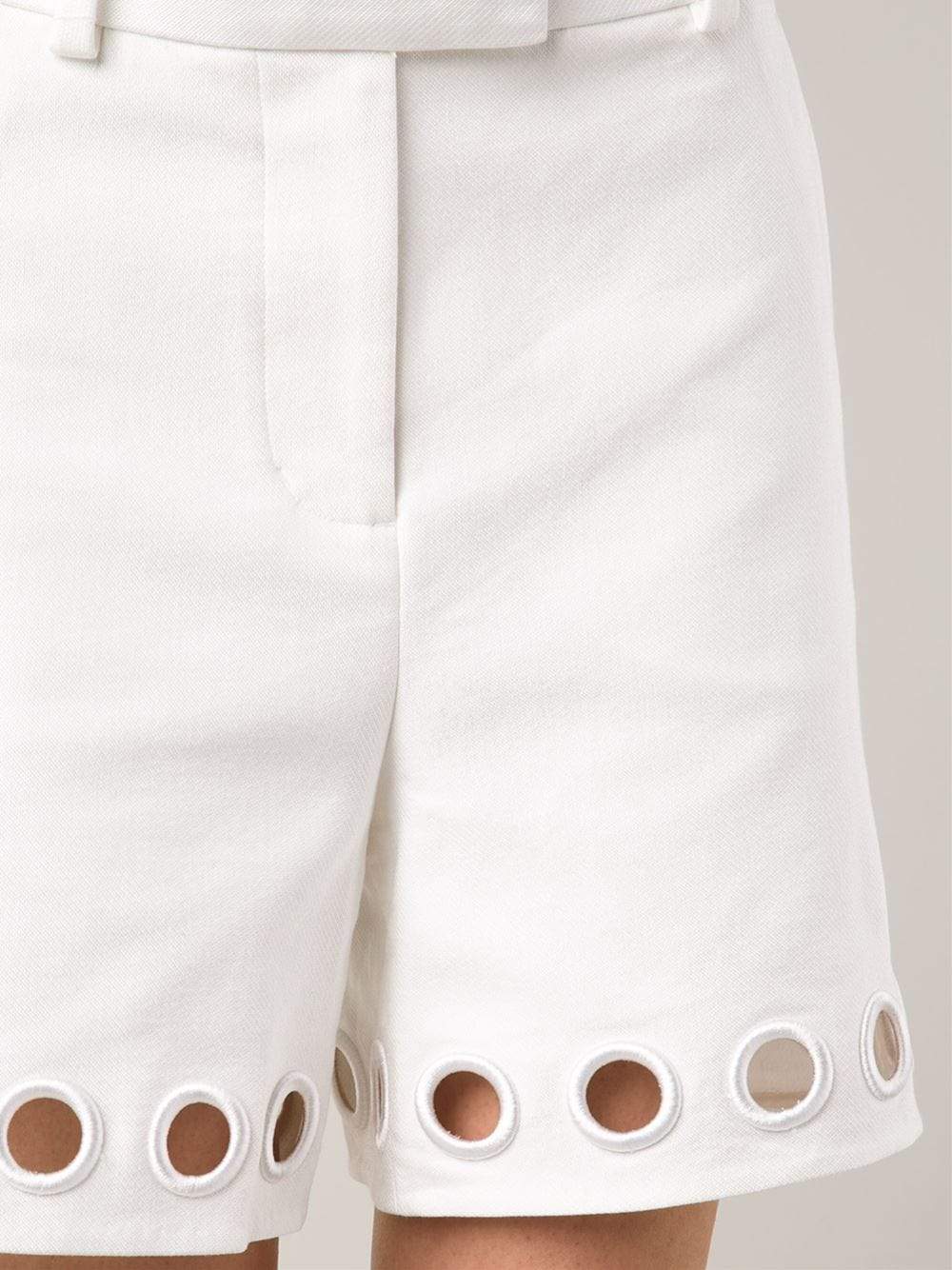 3.1 PHILLIP LIM-Embroidered Eyelet Shorts-