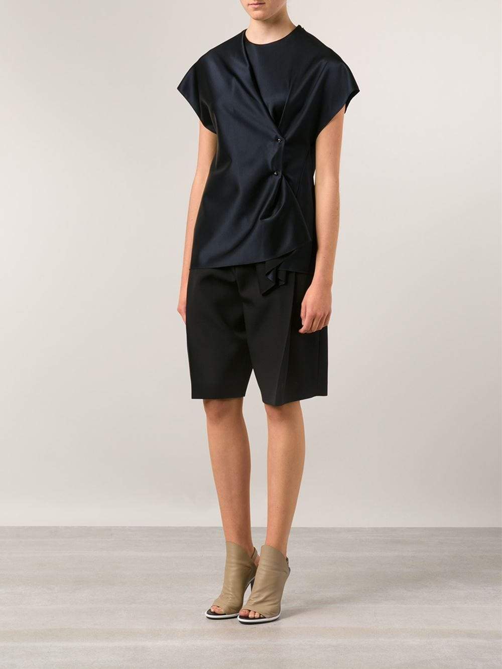 3.1 PHILLIP LIM-Crossover Shirt With Pin-
