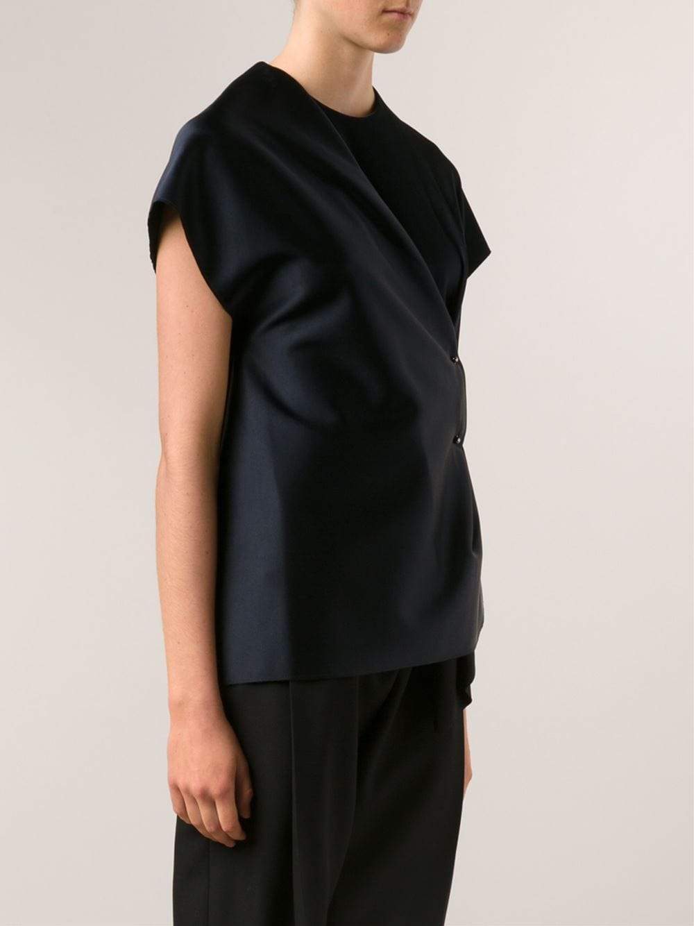 3.1 PHILLIP LIM-Crossover Shirt With Pin-