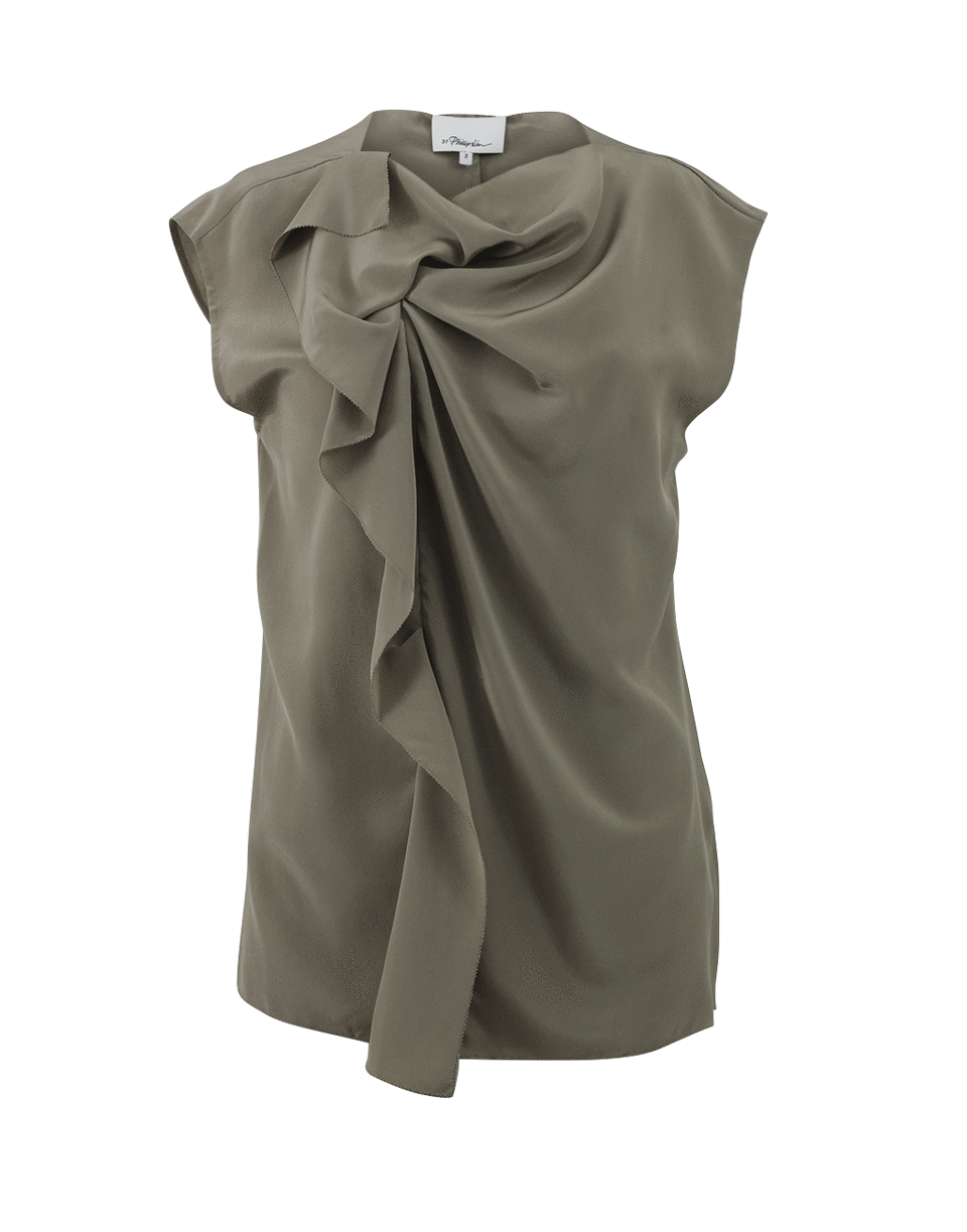 3.1 PHILLIP LIM-Cascade Ruffle Front Blouse-