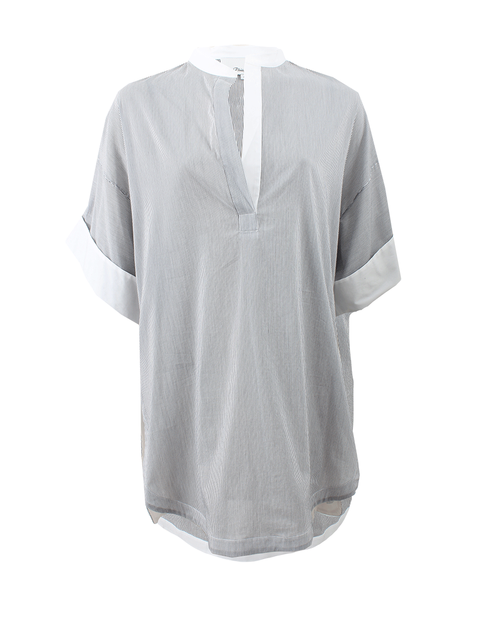 3.1 PHILLIP LIM-Poplin Collar Tunic-