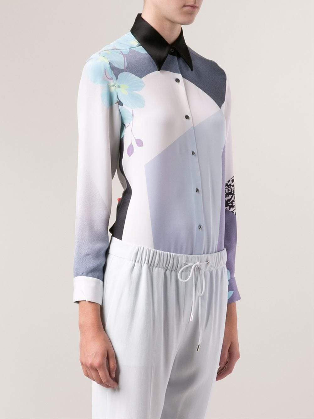 3.1 PHILLIP LIM-Classic Collar Shirt With Satin Lapel-