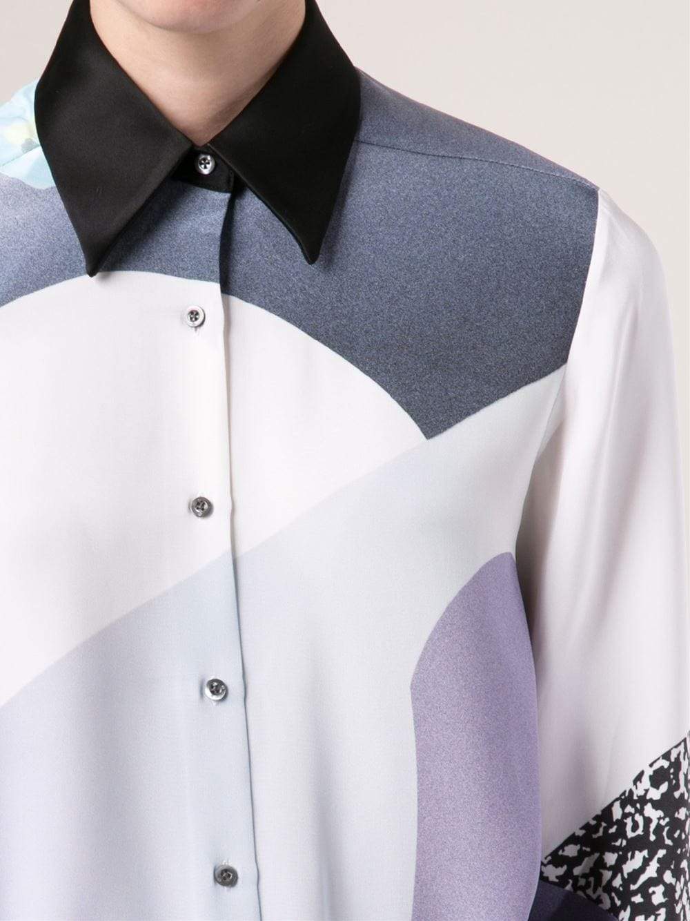 3.1 PHILLIP LIM-Classic Collar Shirt With Satin Lapel-