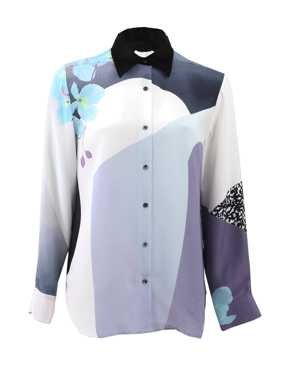 3.1 PHILLIP LIM-Classic Collar Shirt With Satin Lapel-