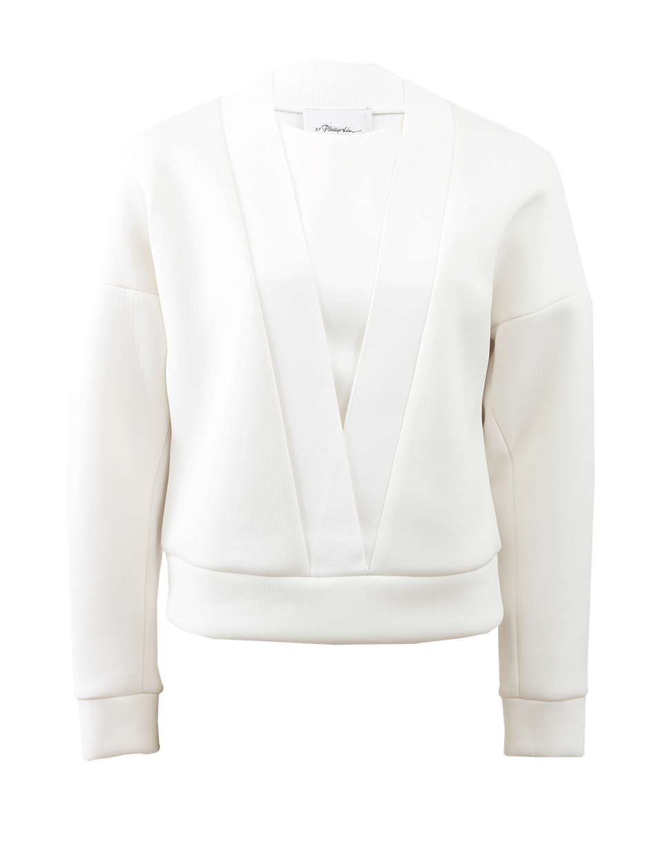 3.1 PHILLIP LIM-Ribbed Deep V-Neck Top-