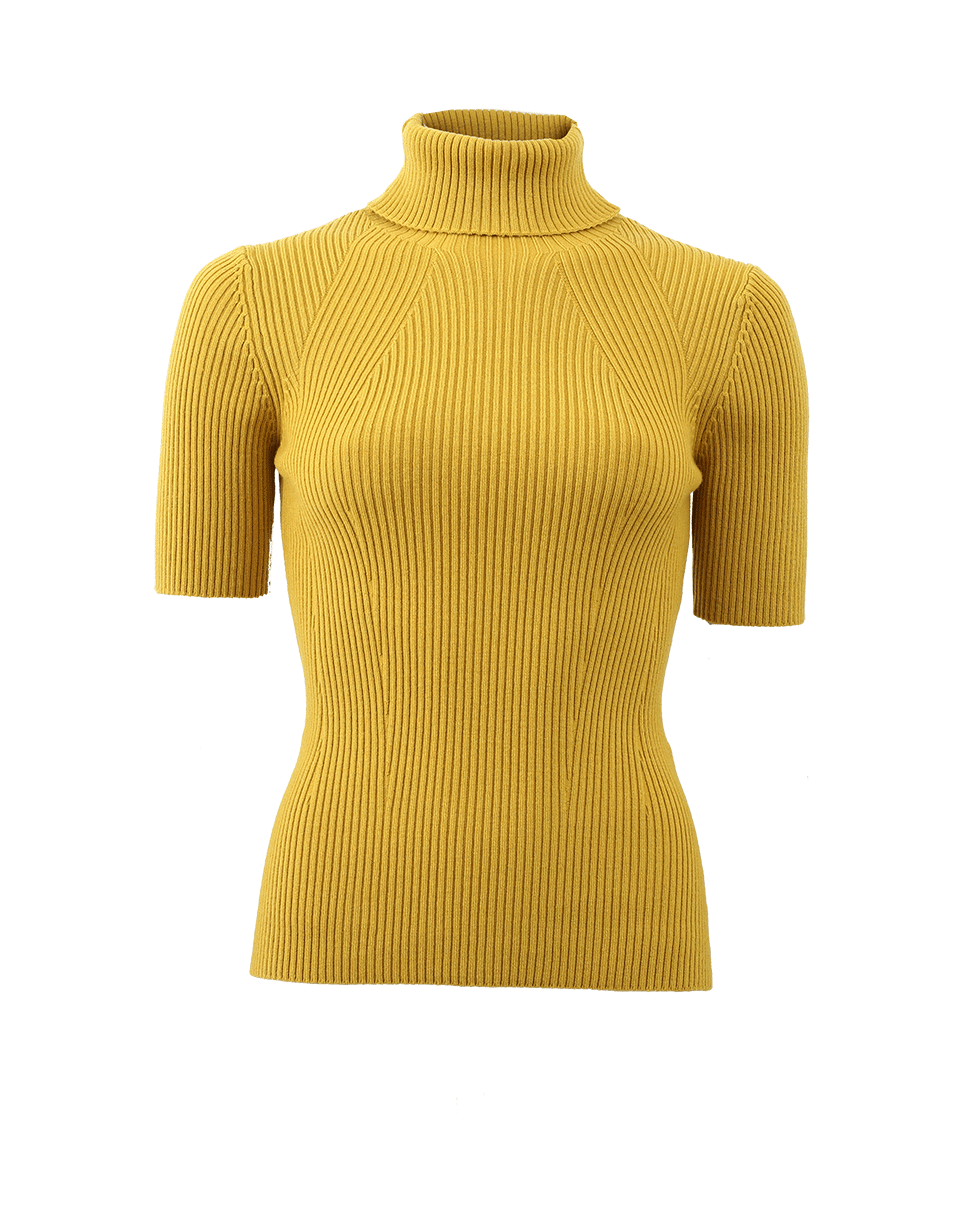 3.1 PHILLIP LIM-Ribbed Turtleneck Top-GOLD