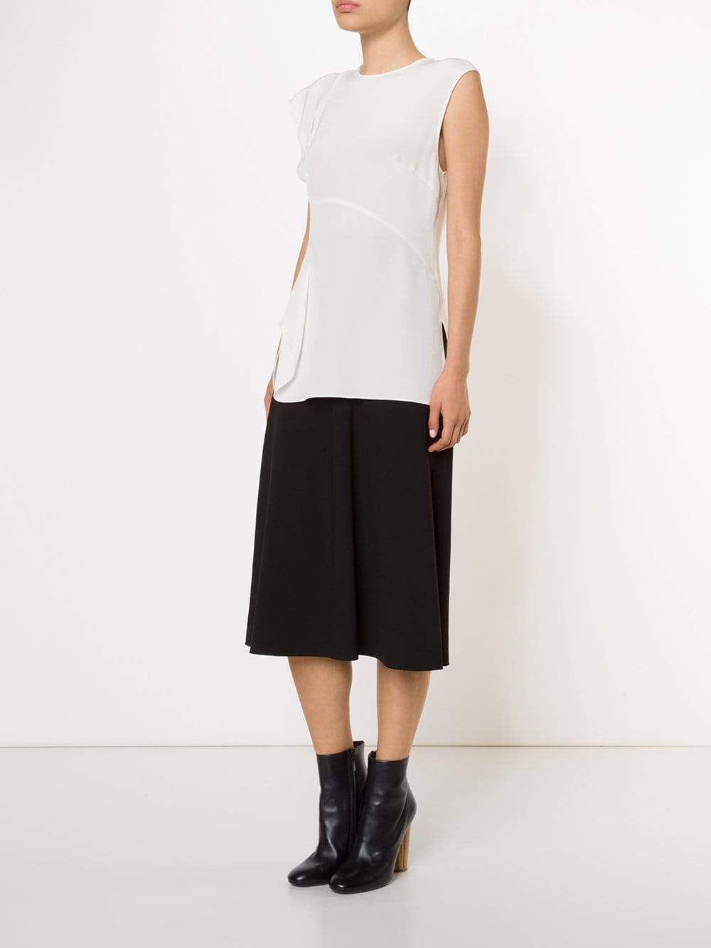 3.1 PHILLIP LIM-Cascading Ruffle Top-