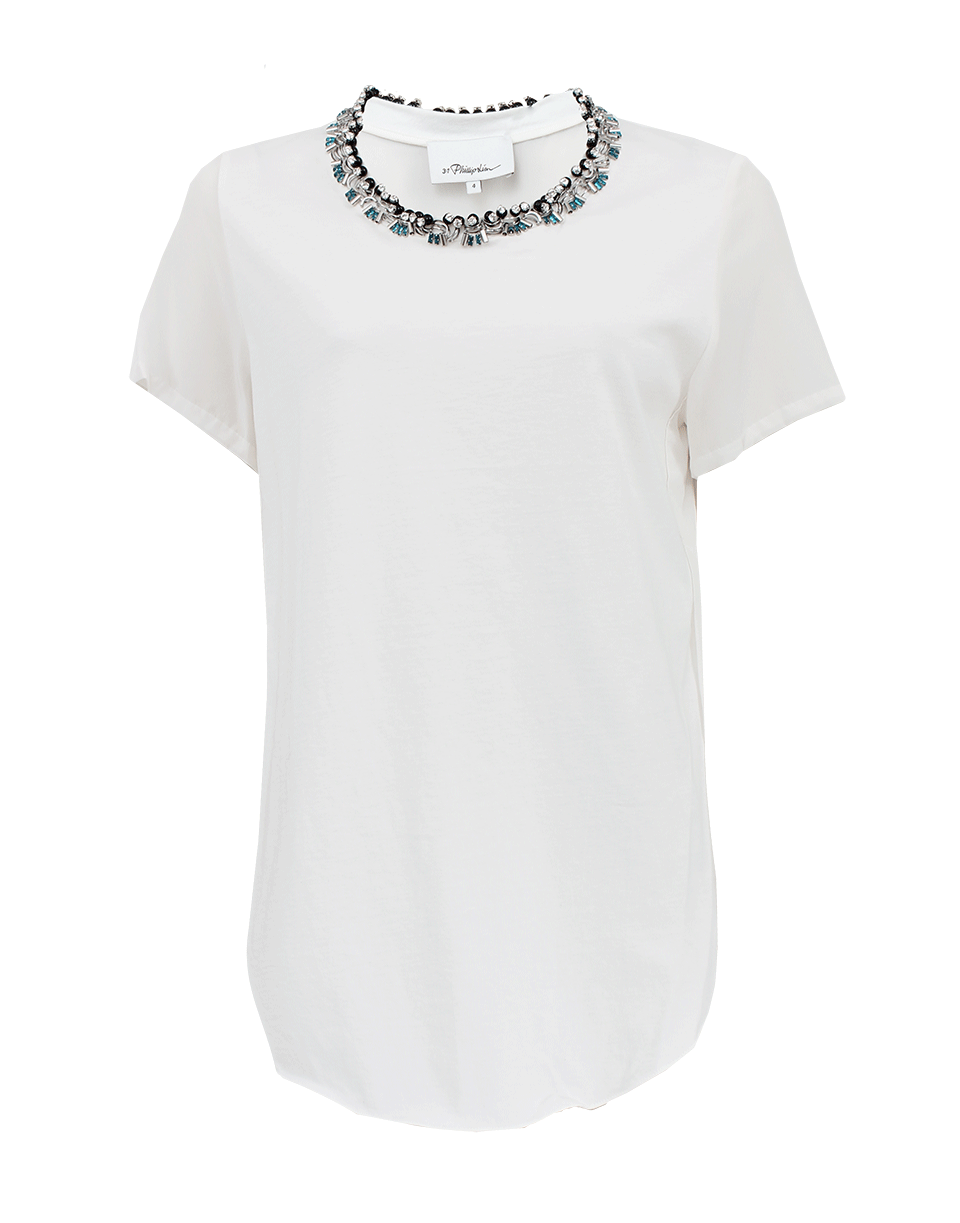 3.1 PHILLIP LIM-Overlap Seam Tee-