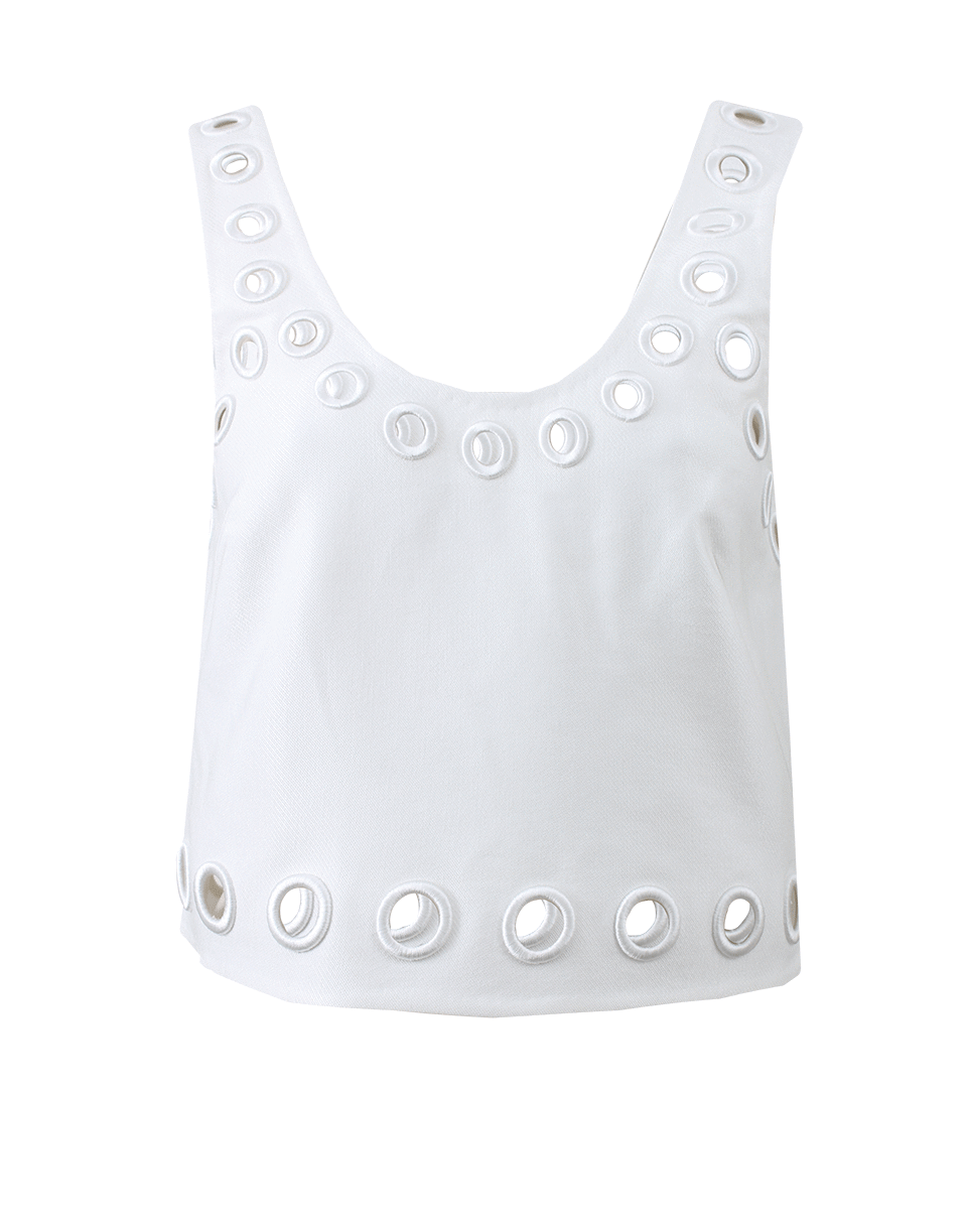 3.1 PHILLIP LIM-Embroidered Eyelet Tank-