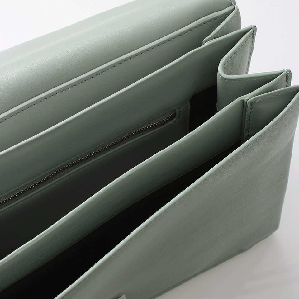 3.1 PHILLIP LIM-Soliel East West Flap Shoulder Bag-FROST