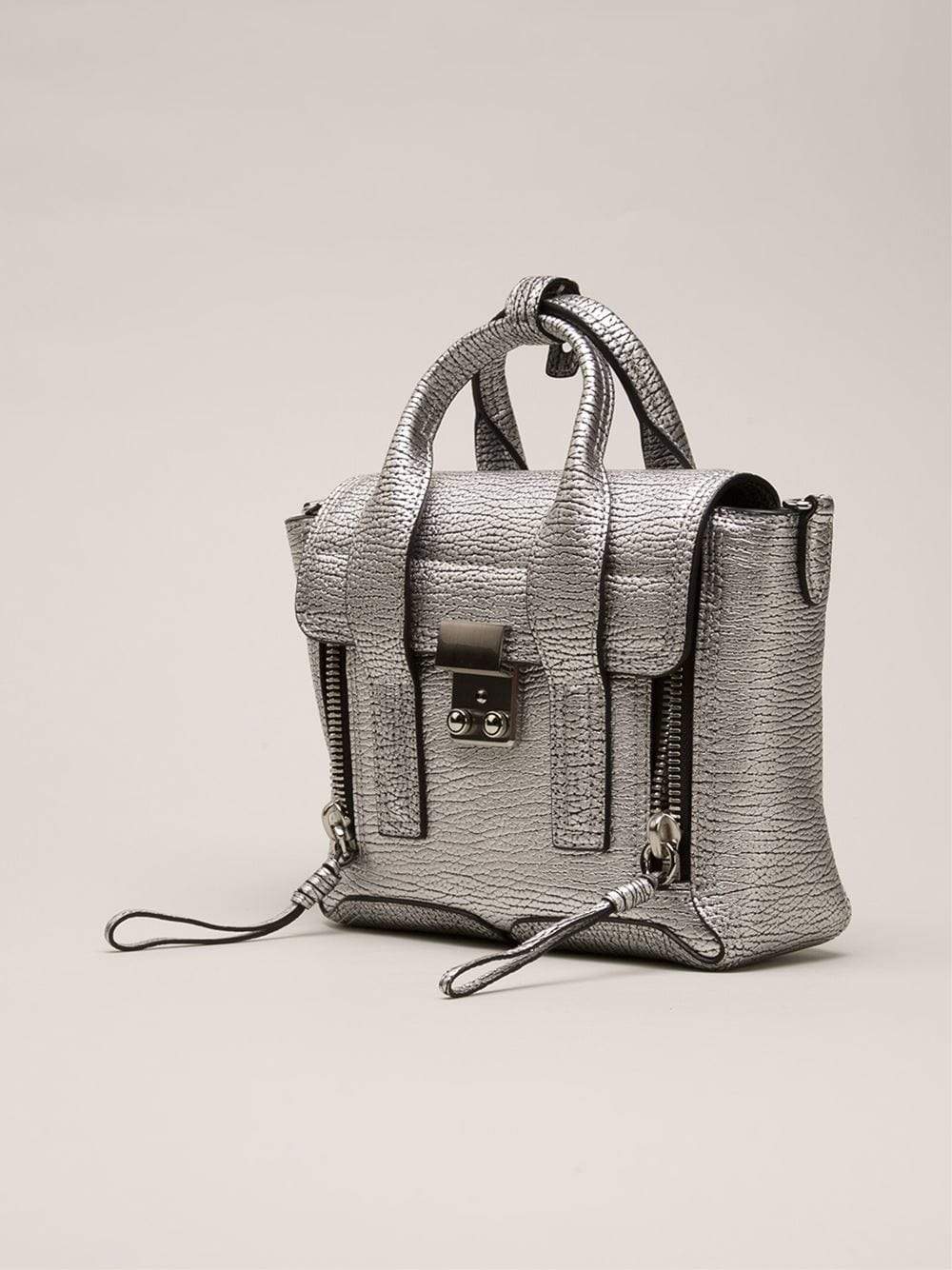 3.1 PHILLIP LIM-Pashli Mini Satchel-SILVER