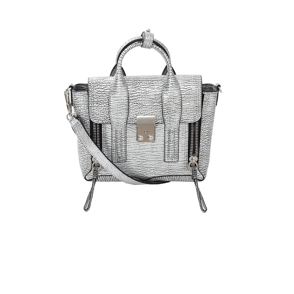 3.1 PHILLIP LIM-Pashli Mini Satchel-SILVER