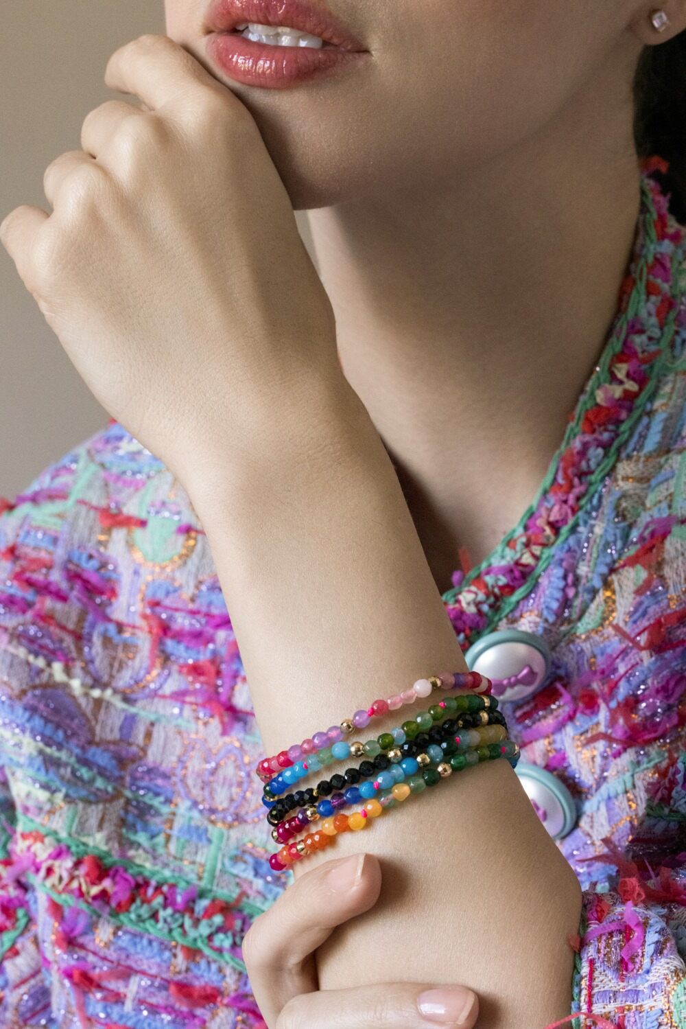 Utopia Noir Bracelet-YELLOW GOLD-7-JEWELRYFINE JEWELBRACELET O-ROBINSON PELHAM