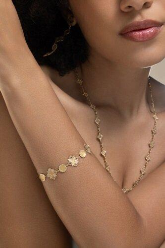 Diamond Trinetra Bracelet-YELLOW GOLD-8-JEWELRYFINE JEWELBRACELET O-COOMI