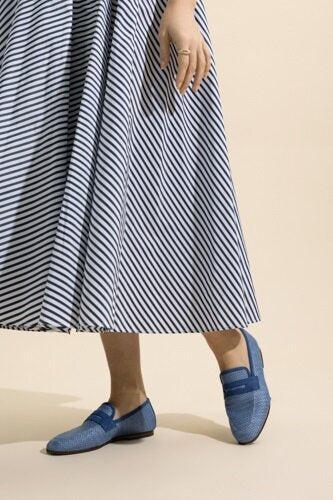 Essenziale Loafer - Steel Blue Raffia-BLUE-36-SHOEFLAT SHOE-SOPHIQUE