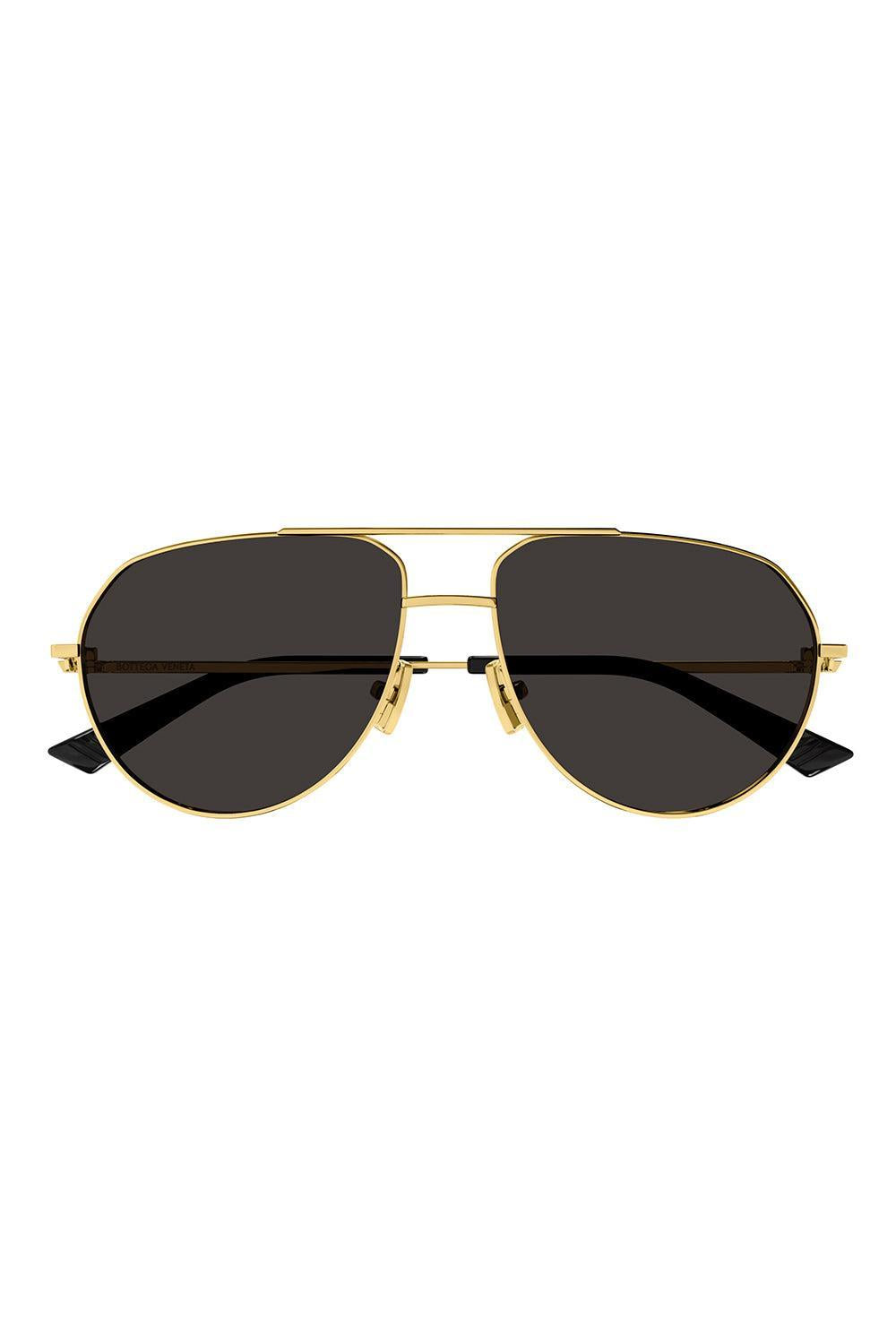 Minimalist Full Rim Aviator - Gold Grey-GLD/GREY-O/S-ACCESSORIESUNGLASSES-BOTTEGA VENETA