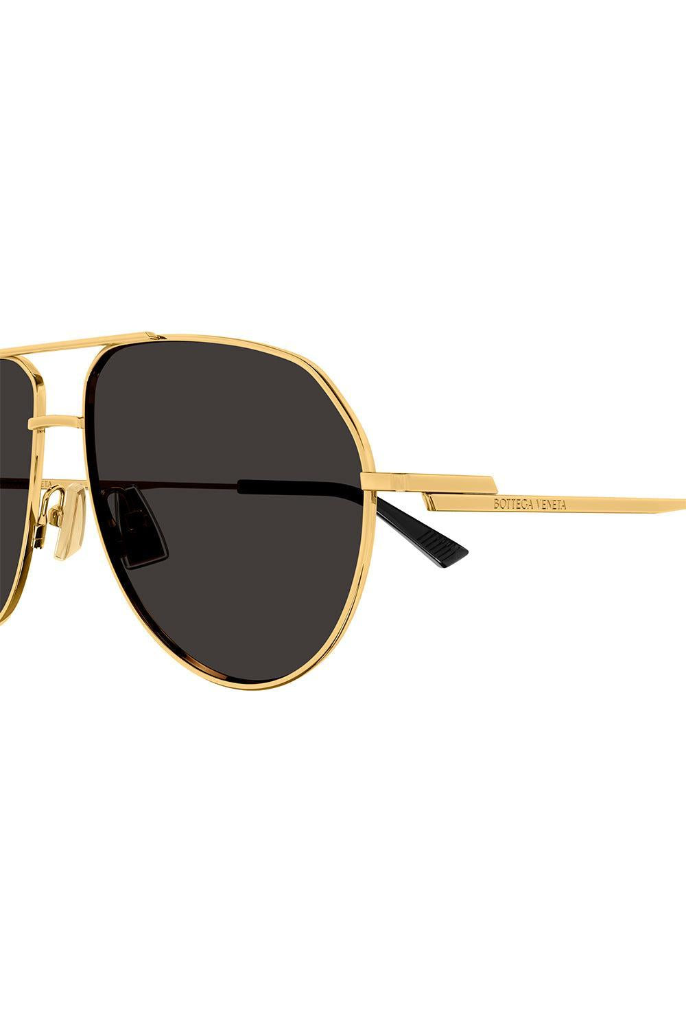 Minimalist Full Rim Aviator - Gold Grey-GLD/GREY-O/S-ACCESSORIESUNGLASSES-BOTTEGA VENETA