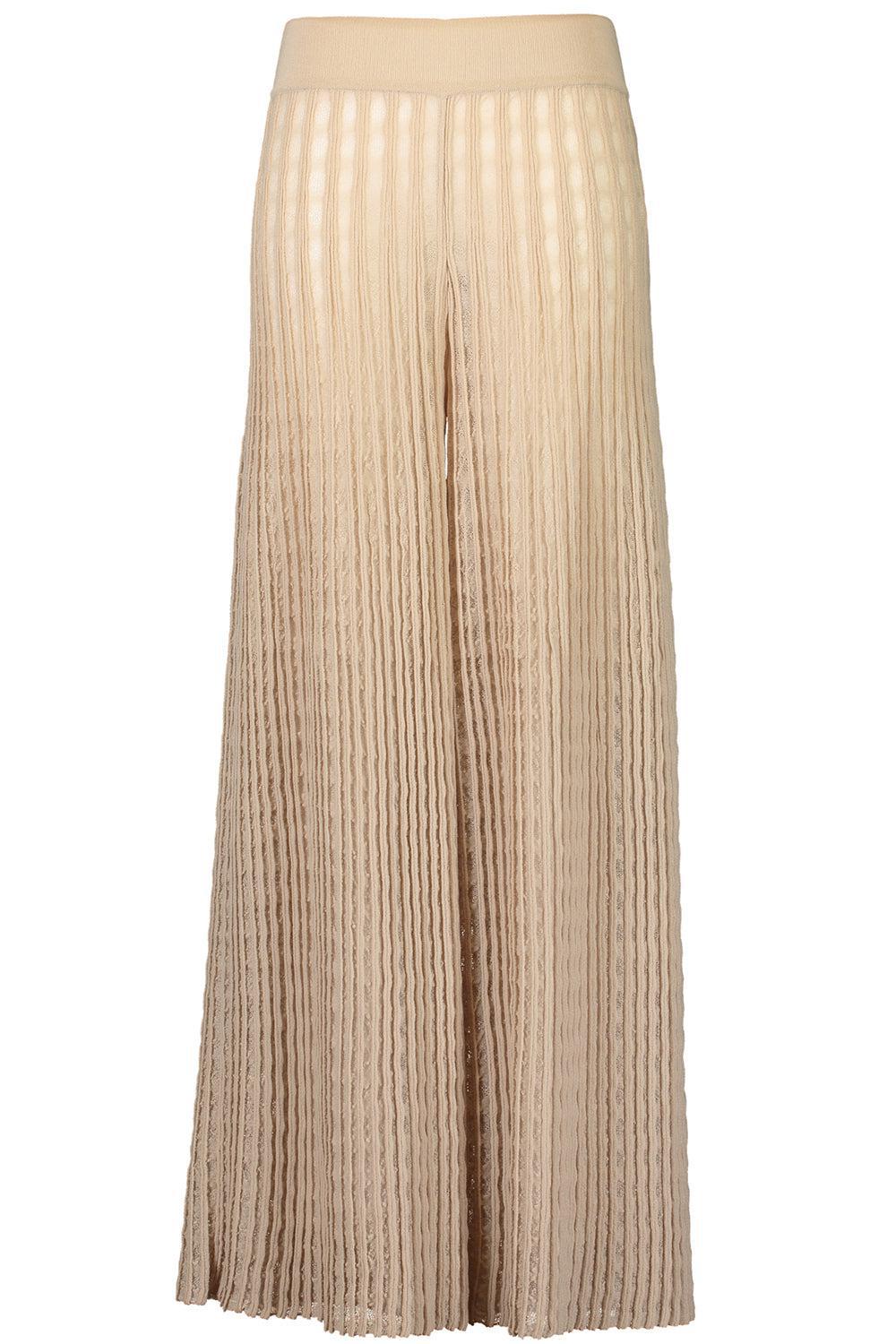 SAINT JOHN PANT-SAND-38-CLOTHINGPANTWIDE LEG-ANTONINO VALENTI