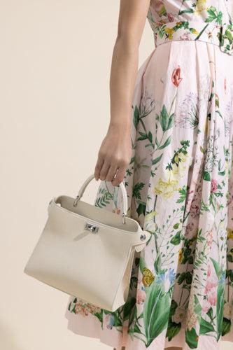 Lutece Mini Bag - Ivory-CREAM-HANDBAGTOP HANDLE-MICHINO