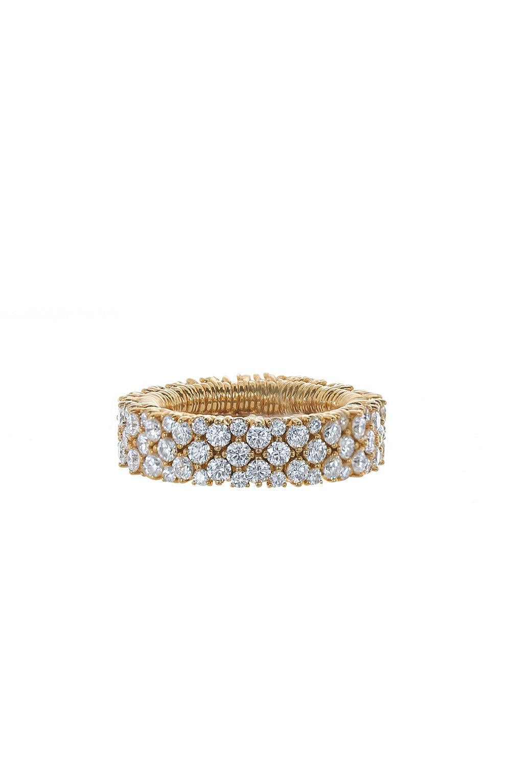 Diamond Cashmere Ring-YELLOW GOLD-6.5-JEWELRYFINE JEWELRING-ROBERTO DEMEGLIO