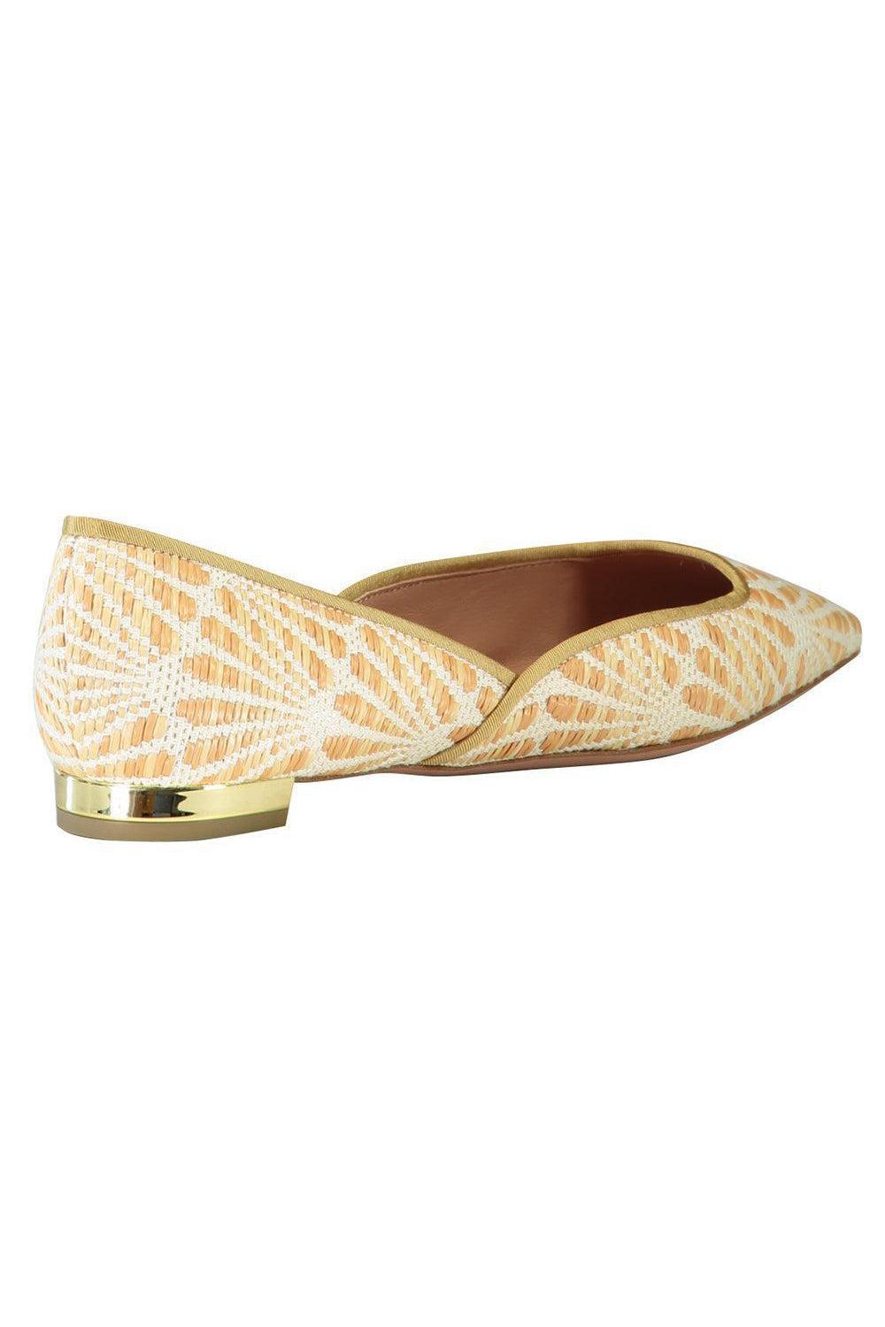 Maia Flat - Raffia Natural-NATURAL-36.5-SHOEFLAT SHOE-AQUAZZURA